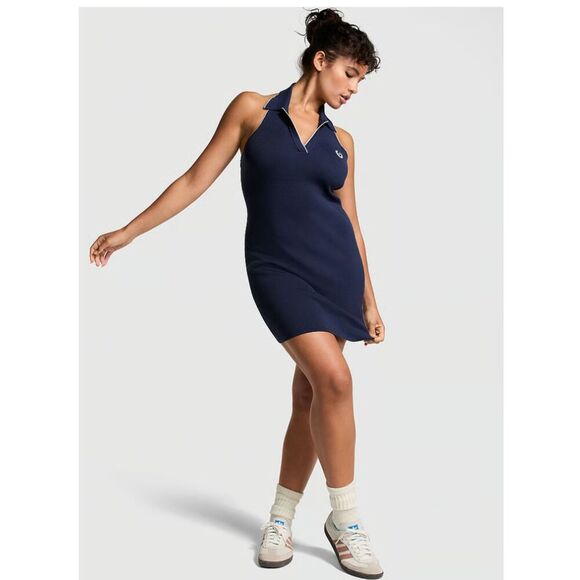 Pink Halter Knit Polo Dress Size XL NWT! - Picture 1 of 9